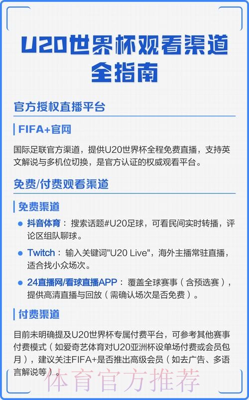 世界杯直播平台官方正版观看渠道 世界杯直播平台官方正版观看渠道